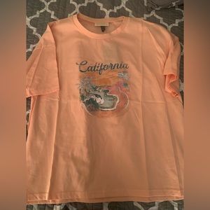 Oversized cropped t shirt